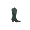 Pour Nina Tall negro mate graso botas de cuero hechas a mano - Cooperative Handmade