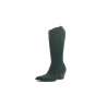 Pour Nina Tall negro mate graso botas de cuero hechas a mano - Cooperative Handmade