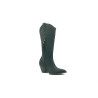 Pour Nina Tall negro mate graso botas de cuero hechas a mano - Cooperative Handmade