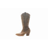 Pour Nina Tall cerato camel botas de cuero hechas a mano - Cooperative Handmade