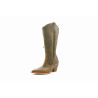 Pour Nina Tall cerato camel botas de cuero hechas a mano - Cooperative Handmade