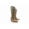 Pour Nina Tall cerato camel botas de cuero hechas a mano - Cooperative Handmade