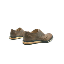 Borges Tavo cerato camel detalles negro beige zapatos de cuero hechos a mano - Cooperative Handmade