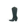 Pour Nina Tall napa negro botas de cuero hechas a mano - Cooperative Handmade