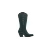 Pour Nina Tall napa negro botas de cuero hechas a mano - Cooperative Handmade