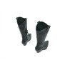 Pour Nina Tall napa negro botas de cuero hechas a mano - Cooperative Handmade