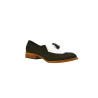 Chloe negro mate graso napa blanco zapatos de cuero hechos a mano - Cooperative Handmade