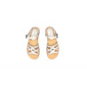 Juana cerato blanco sandalias de cuero hechas a mano - Cooperative Handmade