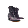 Pour Nina morado botas de cuero hechas a mano - Cooperative Handmade