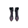 Pour Nina morado botas de cuero hechas a mano - Cooperative Handmade