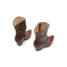 Pour Nina rojo botas de cuero hechas a mano - Cooperative Handmade