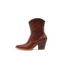 Pour Nina rojo botas de cuero hechas a mano - Cooperative Handmade