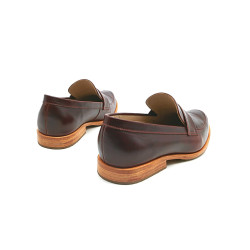 Otto ranger rojo mocasines de cuero hechos a mano - Cooperative Handmade