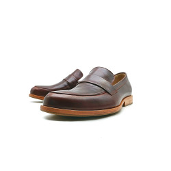 Otto ranger rojo mocasines de cuero hechos a mano - Cooperative Handmade