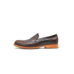 Otto ranger rojo mocasines de cuero hechos a mano - Cooperative Handmade