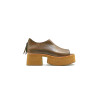 Mica cerato camel sandalias de plataforma de cuero hechas a mano - Cooperative Handmade