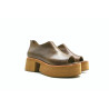 Mica cerato camel sandalias de plataforma de cuero hechas a mano - Cooperative Handmade