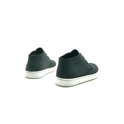 Chavo Sport negro mate graso elástico blanco zapatos de cuero hechos a mano - Cooperative Handmade