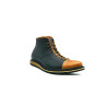 Ocho negro napa ranger caramelo botines de cuero hechos a mano - Cooperative Handmade