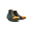 Ocho negro napa ranger caramelo botines de cuero hechos a mano - Cooperative Handmade