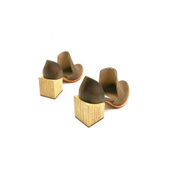 Alfonsina cerato camel tacos de cuero hecho a mano - Cooperative Handmade