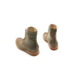 Coco camel botines de cuero hechos a mano - Cooperative Handmade