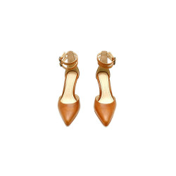 Catalina álamo caramelo tacos de cuero hechos a mano - Cooperative Handmade