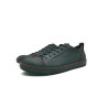 Baires negro mate graso detalles rojo zapatillas de cuero hechas a mano - Cooperative Handmade