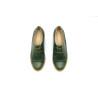 Pour Cecile álamo verde detalles beige zapatos de cuero hechos a mano - Cooperative Handmade