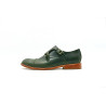Ugo alamo verde Double Monkstrap zapatos de cuero hechos a mano - Cooperative Handmade
