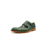 Ugo alamo verde Double Monkstrap zapatos de cuero hechos a mano - Cooperative Handmade