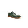 Ugo alamo verde Double Monkstrap zapatos de cuero hechos a mano - Cooperative Handmade