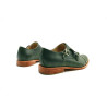 Ugo alamo verde Double Monkstrap zapatos de cuero hechos a mano - Cooperative Handmade