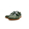 Ugo alamo verde Double Monkstrap zapatos de cuero hechos a mano - Cooperative Handmade