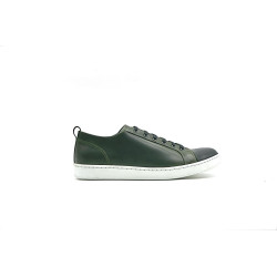 Baires alamo verde napa negro blanco zapatillas de cuero hechas a mano - Cooperative Handmade