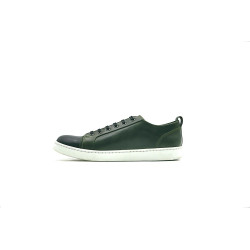 Baires alamo verde napa negro blanco zapatillas de cuero hechas a mano - Cooperative Handmade