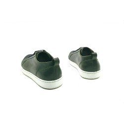 Baires alamo verde napa negro blanco zapatillas de cuero hechas a mano - Cooperative Handmade