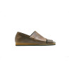 Nuna B cerato camel negro beige sandalias de cuero hechas a mano - Cooperative Handmade