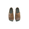Nuna B cerato camel negro beige sandalias de cuero hechas a mano - Cooperative Handmade