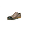 Nuna B cerato camel negro beige sandalias de cuero hechas a mano - Cooperative Handmade