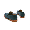 Otto azul océano graso mocasines de cuero hechos a mano - Cooperative Handmade