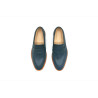 Otto azul océano graso mocasines de cuero hechos a mano - Cooperative Handmade