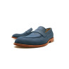 Otto azul océano graso mocasines de cuero hechos a mano - Cooperative Handmade