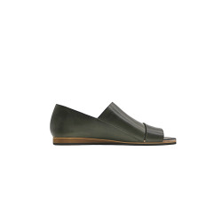 Nuna B alamo verde negro beige sandalias de cuero hechas a mano - Cooperative Handmade