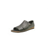 Nuna B alamo verde negro beige sandalias de cuero hechas a mano - Cooperative Handmade