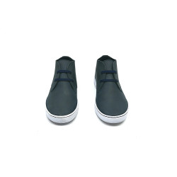 Chavo Sport azul graso elástico zapatos de cuero hechos a mano - Cooperative Handmade