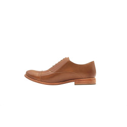 Satie alamo caramelo zapatos de cuero hechos a mano - Cooperative Handmade
