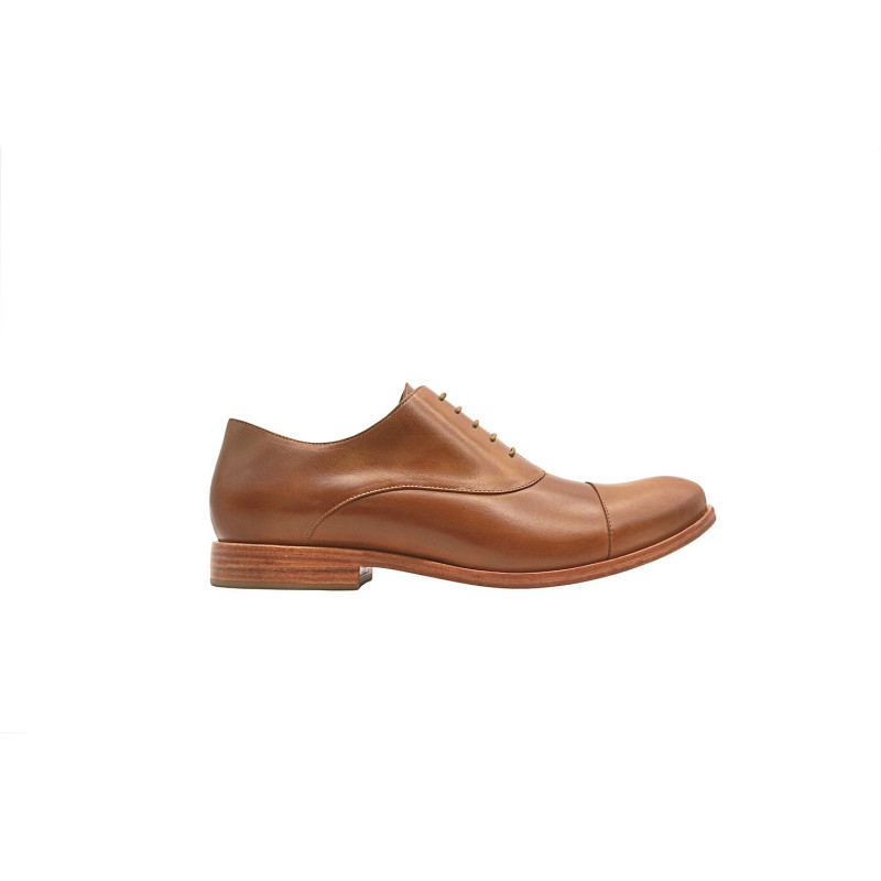 Satie alamo caramelo zapatos de cuero hechos a mano - Cooperative Handmade