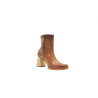 Lulú alamo caramelo natural botines de cuero hechos a mano - Cooperative Handmade