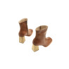 Lulú alamo caramelo natural botines de cuero hechos a mano - Cooperative Handmade